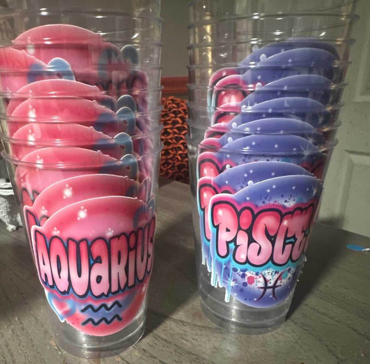 Custom cups for birthday party’s